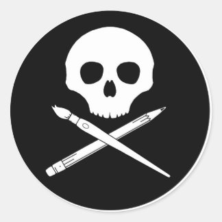 アートスカル ラウンドシール