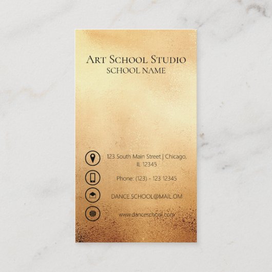 アートスクールの写真 名刺 (裏面)