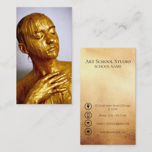 アートスクールの写真 名刺 (正面/裏面)