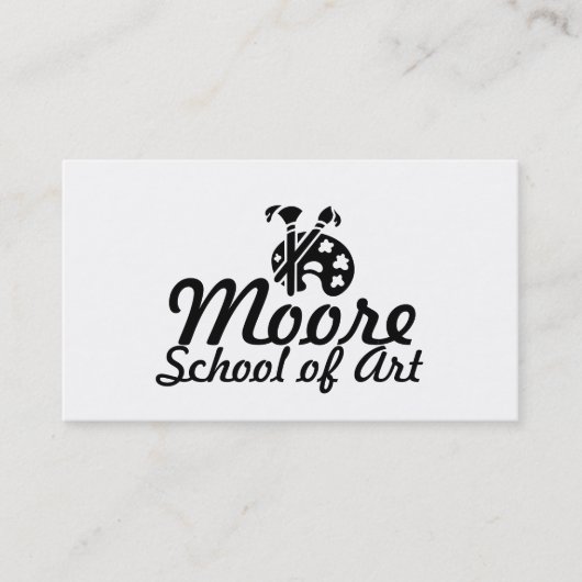 アートスクール、クラスビジネスカード 名刺 (正面)