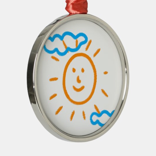 アートスケッチのアップロード メタルオーナメント (右)