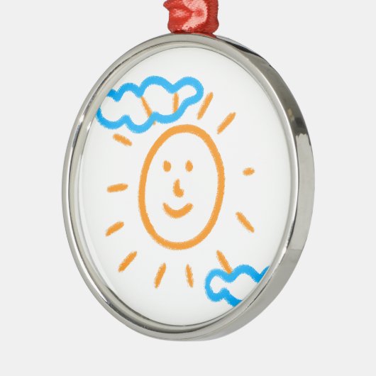 アートスケッチのアップロード メタルオーナメント (左)