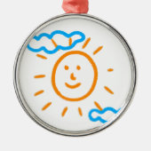 アートスケッチのアップロード メタルオーナメント (正面)