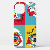 アートスタイルの明るポップ・アートのいポスターと画像o Case-Mate iPhoneケース (裏面)