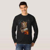 アートスタイルデザイン猫とルネッサンスの痛み Tシャツ (正面フル)
