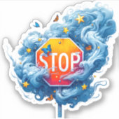 アートストップ記号 シール (正面)