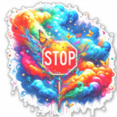 アートストップ記号 シール (正面)