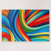 アートストライプのデザイン ジグソーパズル (横)