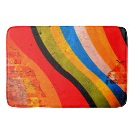 アートストライプの バスマット