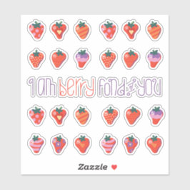 アートストロベリー小さなカスタムカットのビニールシール シール