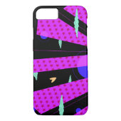 アートスポップ・アートのキライン明るい紫色のピンクの星 Case-Mate iPhoneケース (裏面)