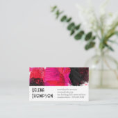 アートス絵を描クローク背景 名刺 (スタンド正面)