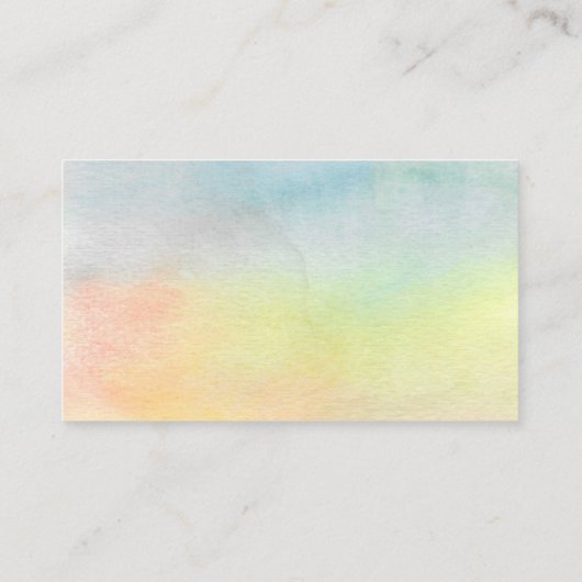 アートセラピストひまわりカラフルの名刺 名刺 (裏面)