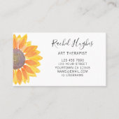 アートセラピストひまわり 名刺 (正面)