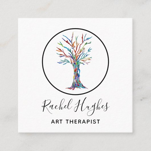 アートセラピスト名刺 スクエア名刺 (正面)