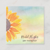 アートセラピスト水彩 スクエア名刺 (正面)