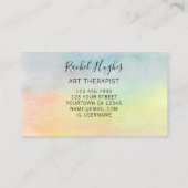 アートセラピストQRコードヒマワリ 名刺 (裏面)