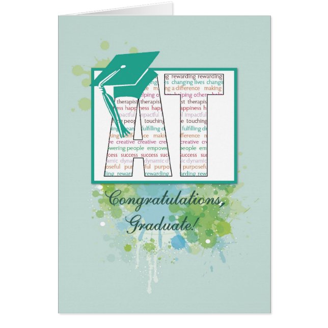 アートセラピー卒業祝いAT Hat (正面)