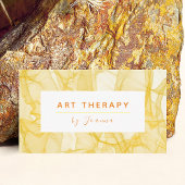 アートセラピー名前の追加芸術的クリエイティブモダン 名刺