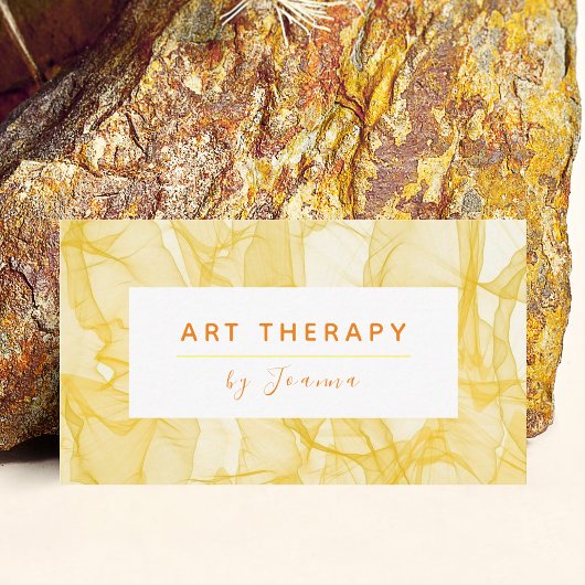 アートセラピー名前の追加芸術的クリエイティブモダン 名刺