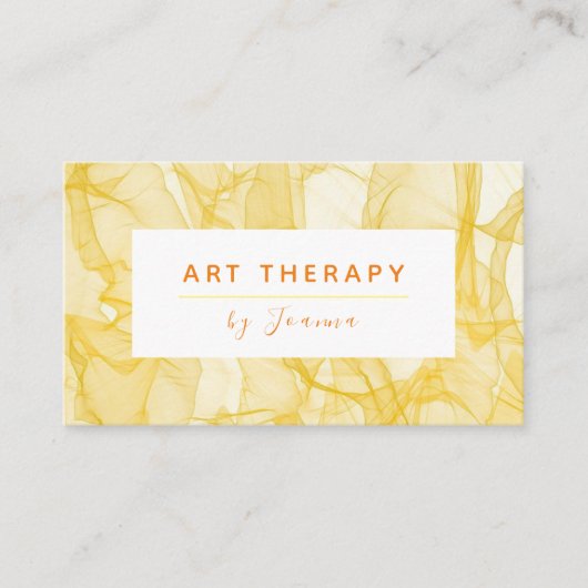 アートセラピー名前の追加芸術的クリエイティブモダン 名刺 (正面)