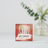アートセラピー瞑想スクエア名刺 スクエア名刺 (スタンド正面)