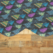 アートターコイズマゼンタティール(緑がかった色)ライムクリスマスツリー ラッピングペーパー