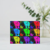 アートダッポップ・アートのシュントドキシースウィート顔ソウルフルアイズ ポストカード (スタンド正面)