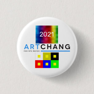 アートチャンニューヨーク市長2021 缶バッジ