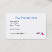 アートツールの作成，工芸，アーティスト，先生 名刺 (裏面)