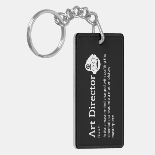 アートディレクターの定義 – 映画おもしろいアーティスト キーホルダー (正面左)
