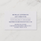 アートディレクターアーティストスタジオギャラリー色鉛筆 名刺 (裏面)