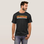 アートディレクターレトロ職種 Tシャツ (正面フル)