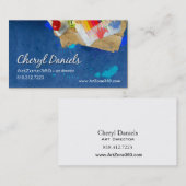 アートディレクター: デザインのスタジオのグラフィックアーティストペインター 名刺 (正面/裏面)