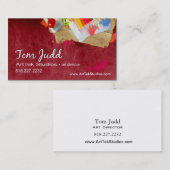 アートディレクター: デザインのスタジオのグラフィックアーティストペインター 名刺 (正面/裏面)