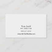 アートディレクター: デザインのスタジオのグラフィックアーティストペインター 名刺 (裏面)