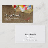 アートディレクター: デザインのスタジオのグラフィックアーティストペインター 名刺 (正面/裏面)