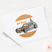 アートデイヴィスTed Turiano S.N.Y.R.A. Danbury Racearena ラウンドシール (封筒)