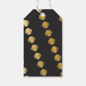 アートデコありがとう20sタグブラックゴールドウェディング ギフトタグ (裏面)