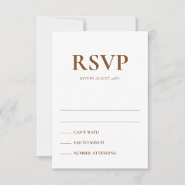 アートデコのアクセントがついた結婚式の返信カード 招待状