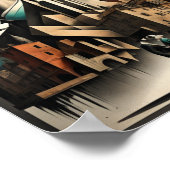 アートデコのカップル ポスター (角)