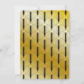 アートデコのゴールドとブラックのあなたは私のブライズメンにならない？ 招待状 (裏面)