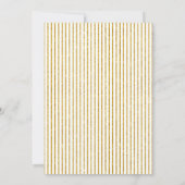 アートデコのゴールドポップ フィズ クリンク 新年のお祝いパーティー 招待状 (裏面)