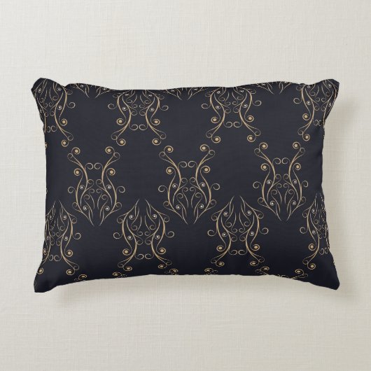 アートデコのシームレスパターン。ヴィンテージ背景 アクセントクッション (正面)