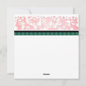 アートデコのホリデー シーズンカード (裏面)