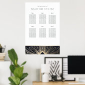 アートデコのポスター黒と金ゴールド ポスター (ホームオフィス)