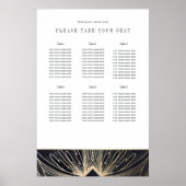 アートデコのポスター黒と金ゴールド ポスター (正面)