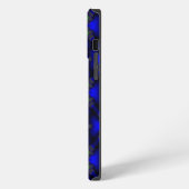 アートデコのレトロスタイルの花 iPhoneケース (左側面)