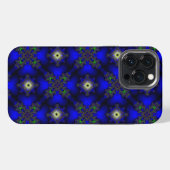 アートデコのレトロスタイルの花 iPhoneケース (裏面横)