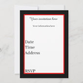 アートデコのレトロヴィンテージクリスマスの情報を追加 招待状 (裏面)